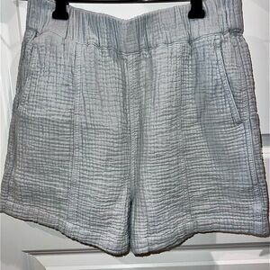 Madewell Shorts Easy Lightspun Pull-On Shorts in Light Blue Sz XS